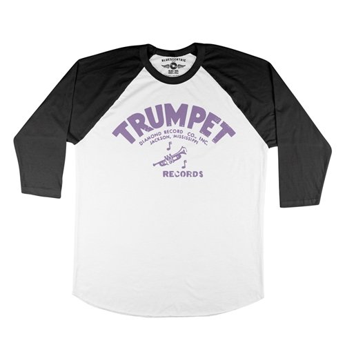 Distressed Trumpet Records Baseball T-Shirt