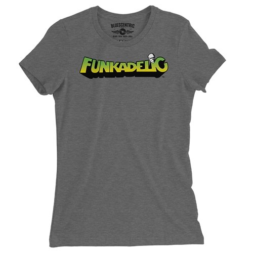 Green and Yellow Funkadelic Logo Ladies T Shirt - Relaxed Fit