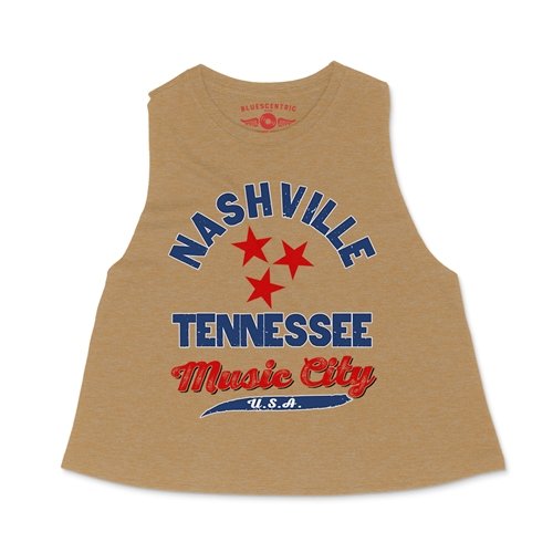 Nashville Tristar Music City Racerback Crop Top - Women's