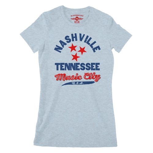 Nashville Tristar Music City Ladies T Shirt - Relaxed Fit