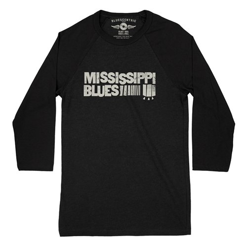 Grungy Mississippi Blues Baseball T-Shirt