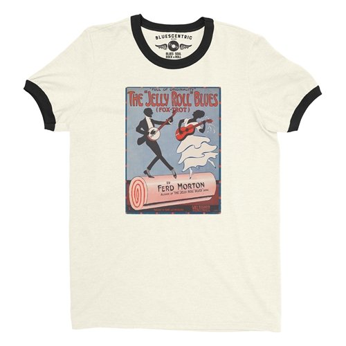 Jelly Roll Morton Poster Ringer T-Shirt