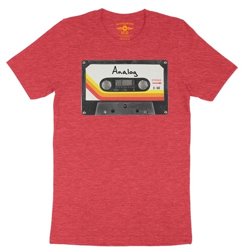 80s Analog Tape T-Shirt - Lightweight Vintage Style