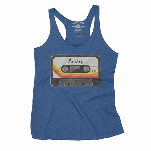 80s Analog Tape Racerback Tank - Women's