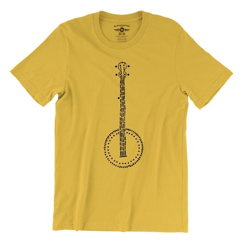 Folk Banjo T-Shirt - Lightweight Vintage Style