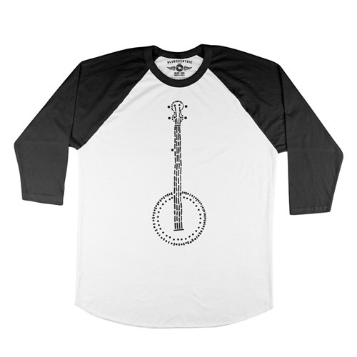 Folk Banjo Baseball T-Shirt