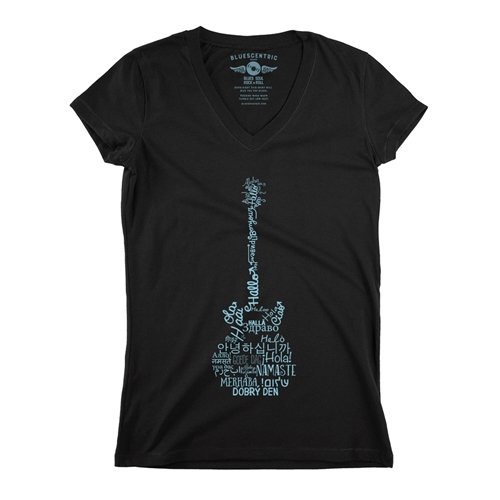 Music is Universal V-Neck T Shirt - Women's