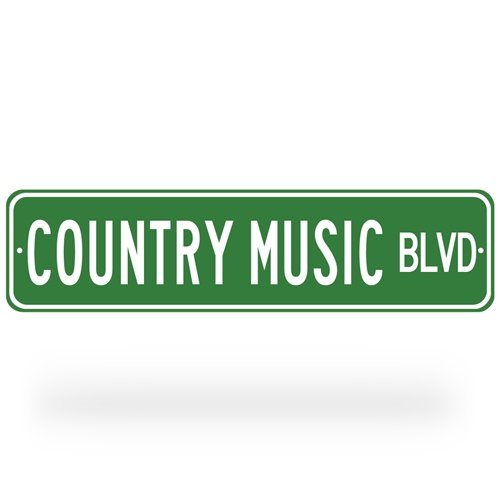 Country Music Blvd Street Sign - Green