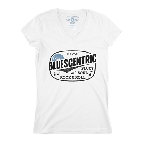 Blues Soul Rock & Roll V-Neck T Shirt - Women's