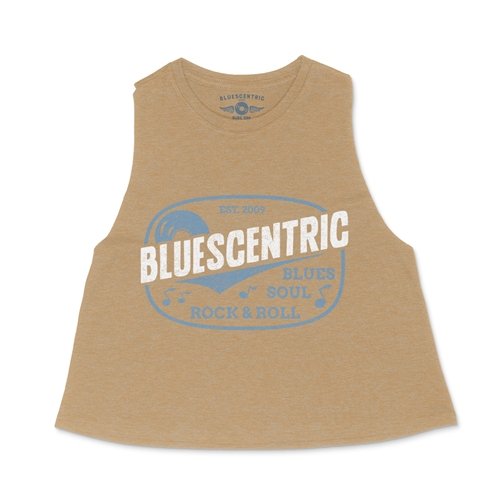 Blues Soul Rock & Roll Racerback Crop Top - Women's