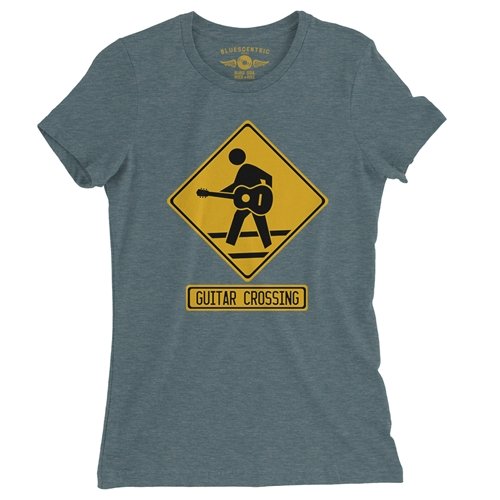 Guitar Crossing Ladies T Shirt - Relaxed Fit