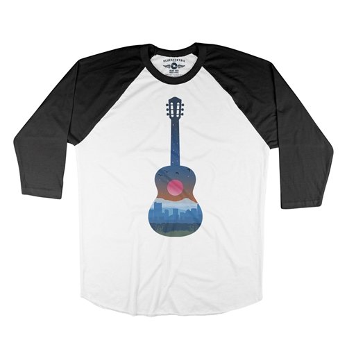 Guitar City Baseball T-Shirt
