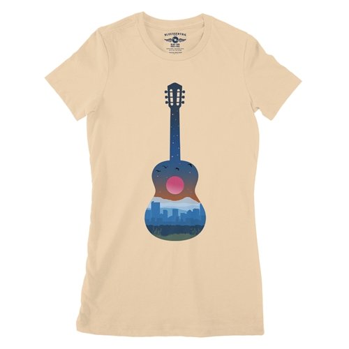 Guitar City Ladies T Shirt - Relaxed Fit