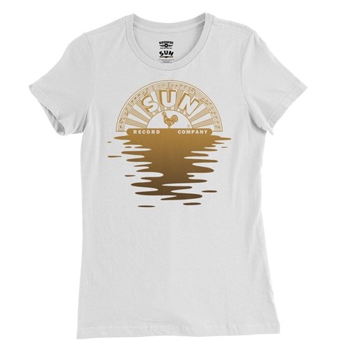 Sun Records Reflection Front Only Ladies T Shirt - Relaxed Fit