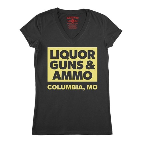 Liquor Guns & Ammo V-Neck T Shirt - Women's