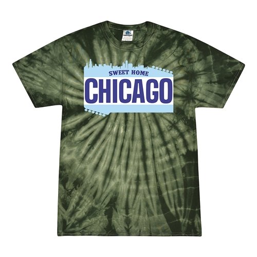Sweet Home Chicago Tie-Dye T-Shirt - Green