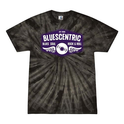 Bluescentric Logo  Tie-Dye T-Shirt - Black