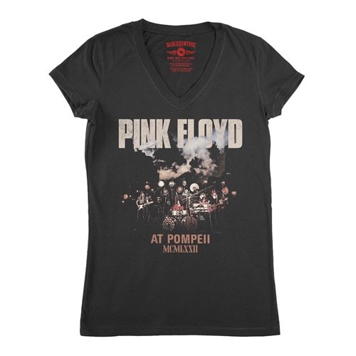 Pink Floyd Pompeii Drums V-Neck T Shirt - Women's
