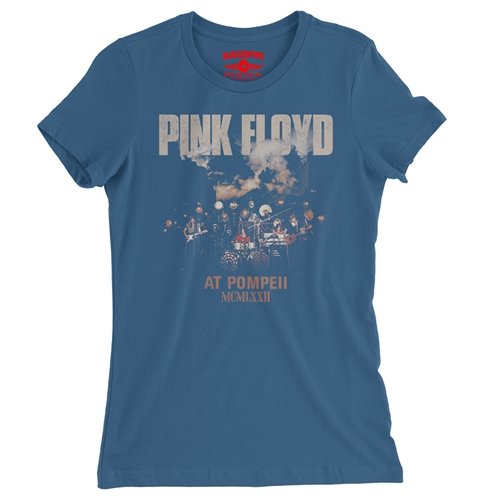 Pink Floyd Pompeii Drums Ladies T Shirt - Relaxed Fit