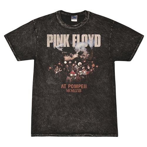 Pink Floyd Pompeii Drums T-Shirt - Black Mineral Wash