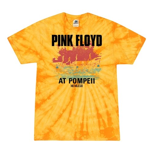 Small Batch Pink Floyd Pompeii Tie-Dye T-Shirt - Naples Yellow