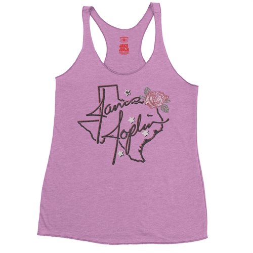 Janis Joplin Texas Rose Racerback Tank - Women's