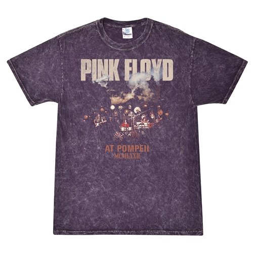 Pink Floyd Pompeii Drums T-Shirt - Purple Mineral Wash