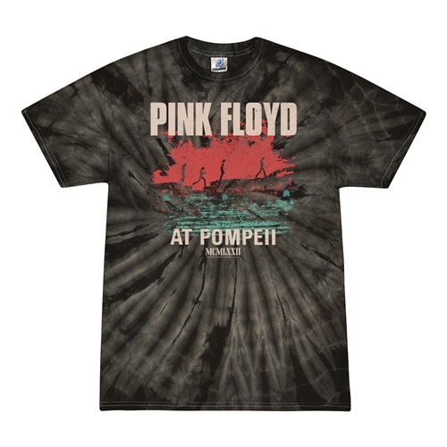 Small Batch Pink Floyd Pompeii Tie-Dye T-Shirt - Black