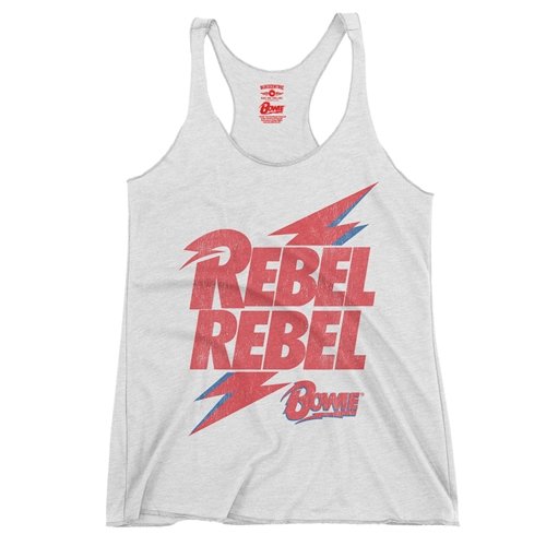 Rebel Rebel Bowie Logo Racerback Tank - Women's
