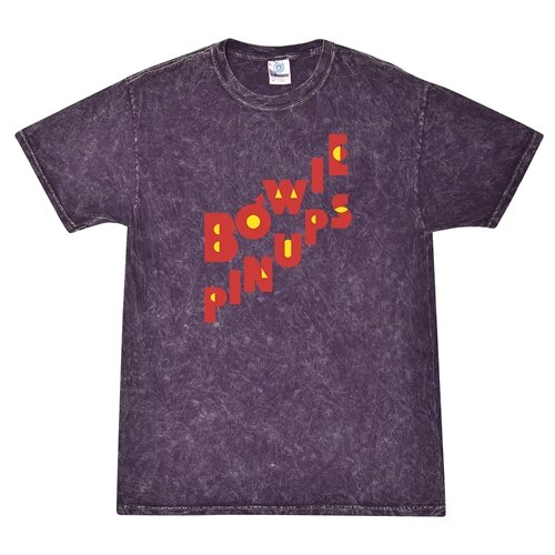 David Bowie Pinups Logo T-Shirt - Purple Mineral Wash