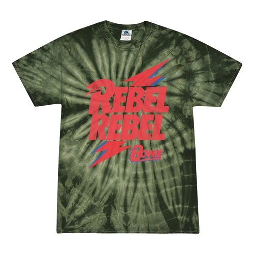 Rebel Rebel Bowie Logo Tie-Dye T-Shirt - Green