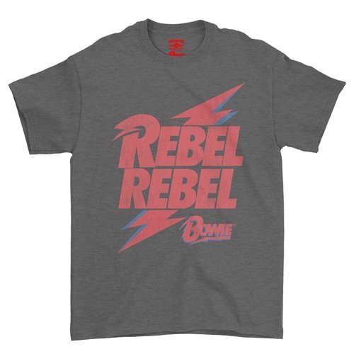 Rebel Rebel Bowie Logo T-Shirt - Classic Heavy Cotton