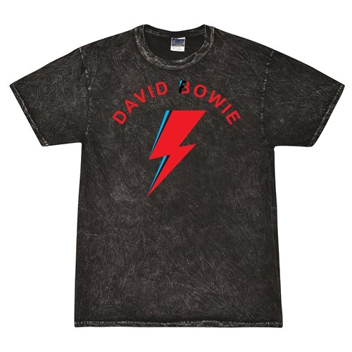 Retro David Bowie T-Shirt - Black Mineral Wash