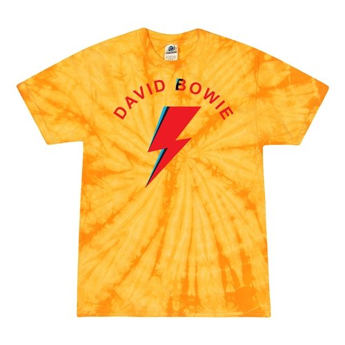 Retro David Bowie Tie-Dye T-Shirt - Yellow