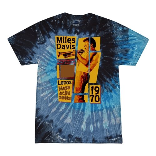 Miles Davis Tanglewood T-Shirt - Blue Tie-Dye