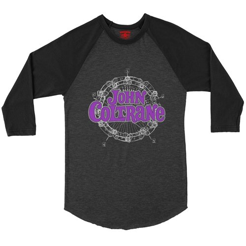 John Coltrane Wheel of Fifths Baseball T-Shirt