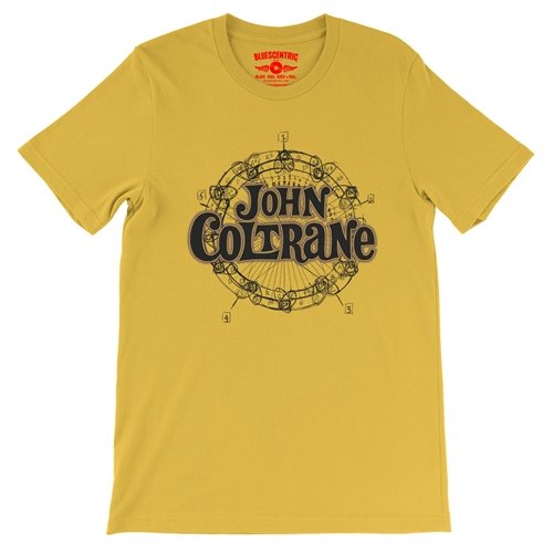 John Coltrane Wheel of Fifths T-Shirt - Lightweight Vintage Style