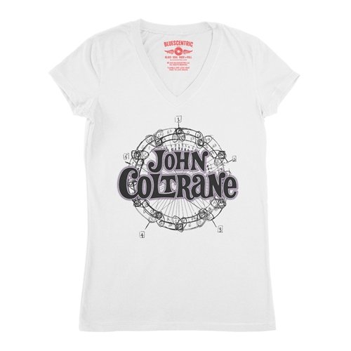 John Coltrane Wheel of Fifths V-Neck T Shirt - Women's