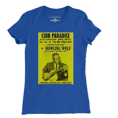 Howlin Wolf Vintage Concert Ladies T Shirt