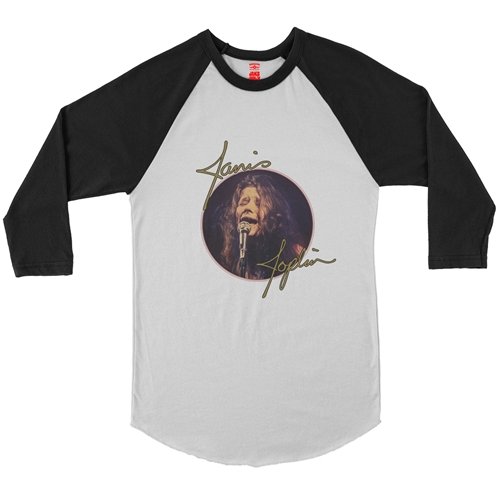 Janis Joplin Singing Baseball T-Shirt