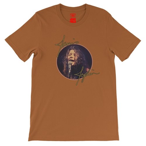 Janis Joplin Singing T-Shirt - Lightweight Vintage Style