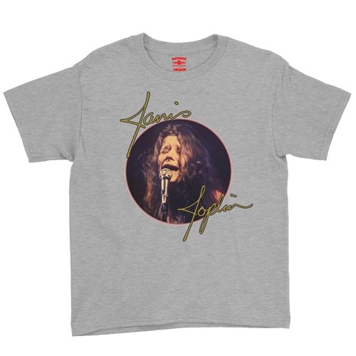 Janis Joplin Singing Youth T-Shirt - Lightweight Vintage Children & Toddlers