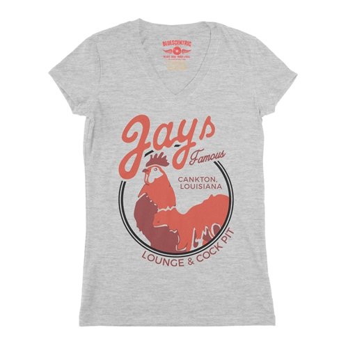 Jay's Lounge & Cock Pit Louisiana V-Neck T Shirt - Women's