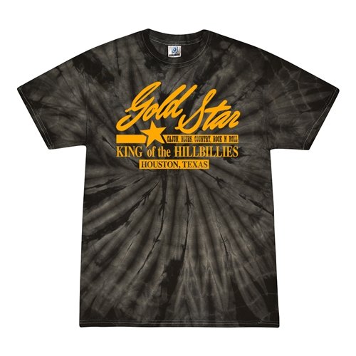 Gold Star Records Texas Tie-Dye T-Shirt - Black