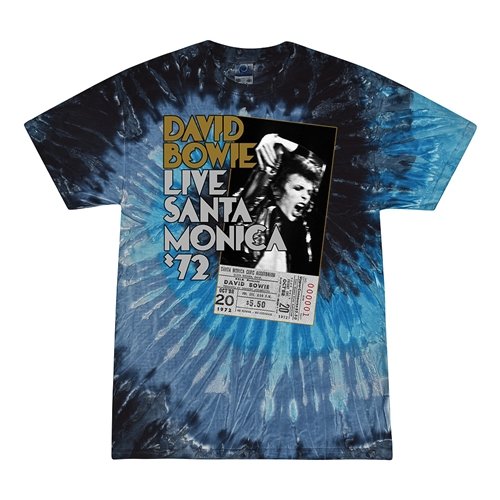 David Bowie Santa Monica Tie-Dye T-Shirt - Blue