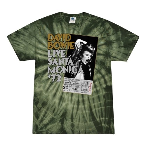 David Bowie Santa Monica Tie-Dye T-Shirt - Green
