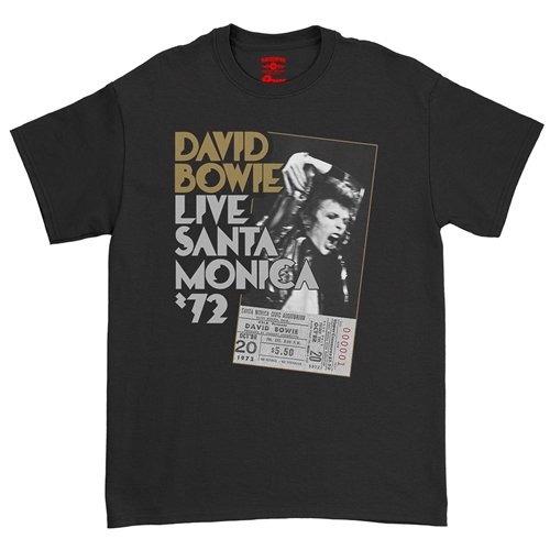 David Bowie Santa Monica T-Shirt - Classic Heavy Cotton