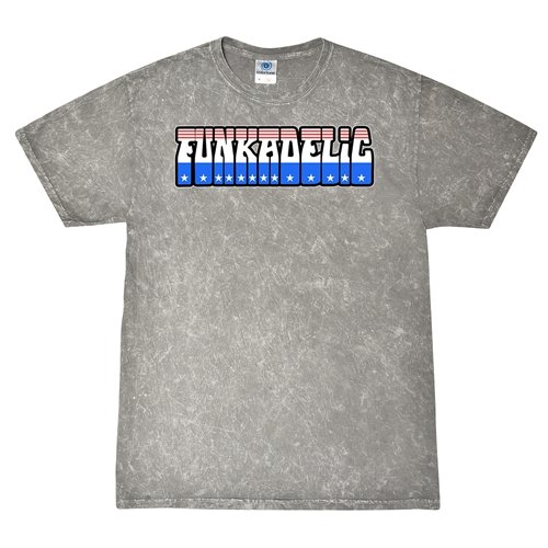 Patriotic Funkadelic T-Shirt - Grey Mineral Wash