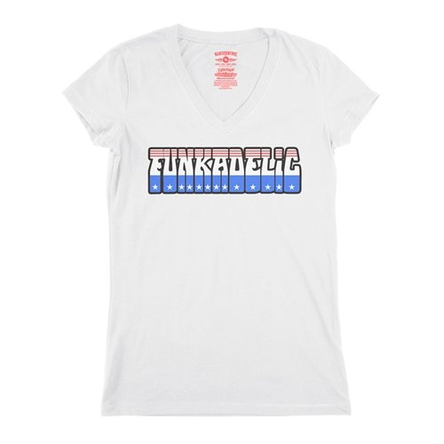 Patriotic Funkadelic V-Neck T Shirt - Women's