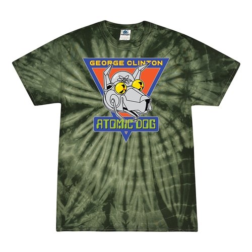 Retro George Clinton Atomic Dog Tie-Dye T-Shirt - Green